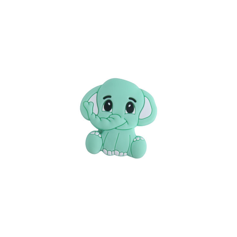 Bebé suministros silicona elefante Panda mordedor cuentas a granel ovejas cuentas DIY bebé molar pezón cadena anti-caída