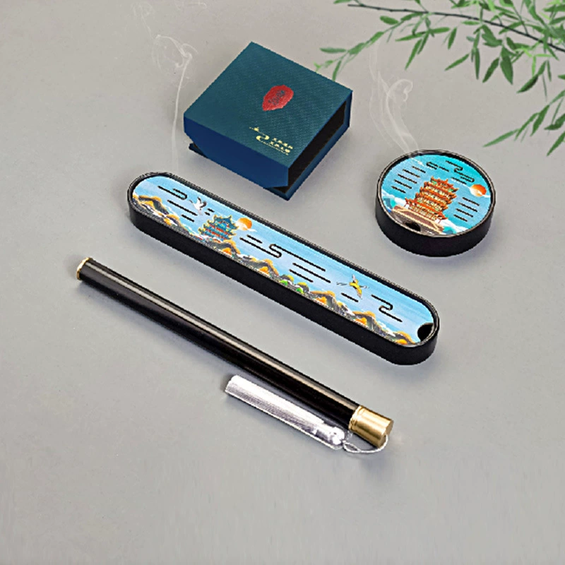 Brass painted Incense burner sandalwood, set, wholesale
