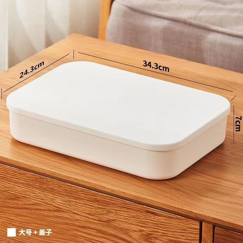 加厚收纳盒塑料收纳篮零食玩具衣物整理箱厨房杂物储物筐置物箱新|undefined