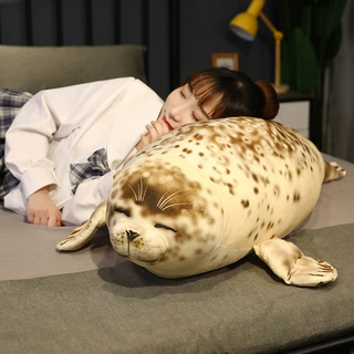 海游馆人气软绵绵海狮抱枕日本大阪海狮抱枕水族馆毛绒玩具批发