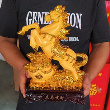 立马发财生肖金马年摆件银行保险公司开门红答谢酒会活动伴手礼品