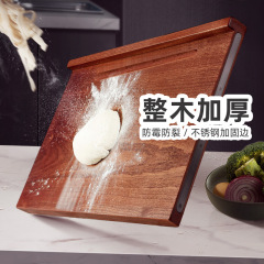 K9HX批發烏檀整木擀麵板砧板實木家用和面墊板大號揉面案板加厚廚