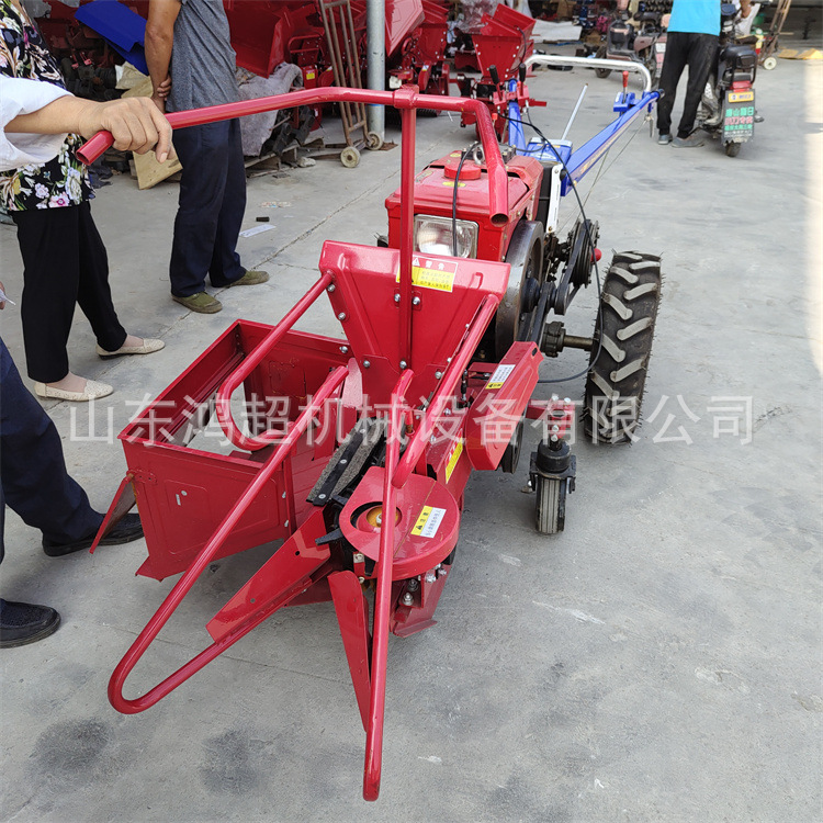 单行苞谷收割机 柴油动力收获机15马力收获机