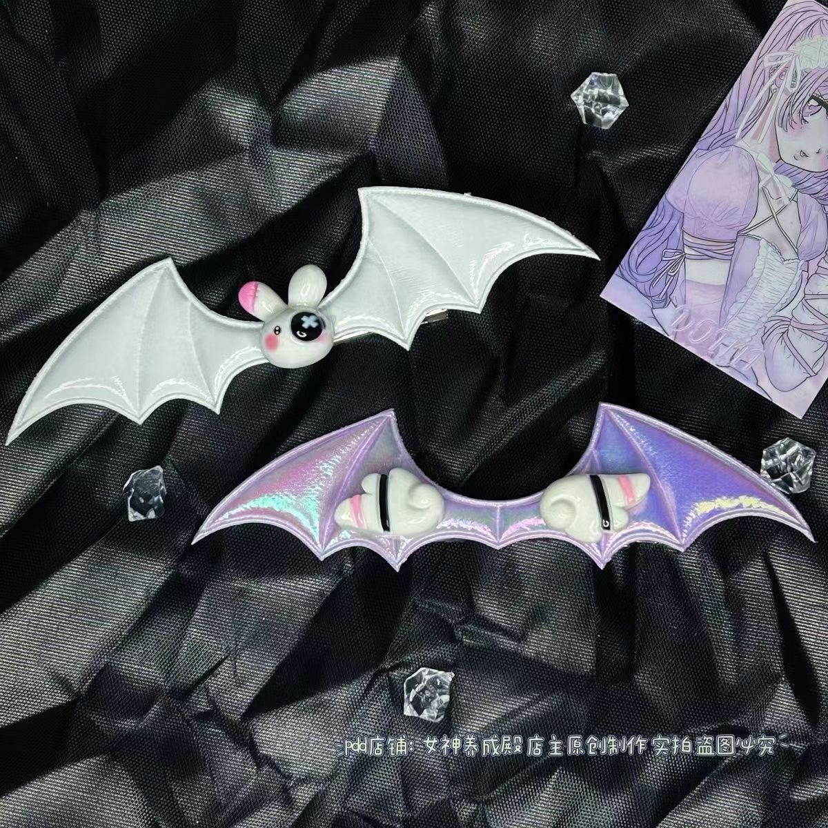 Devil Rabbit Millennium Retro Y2K Hot Girl Sweet Cool Rock Punk Subculture Hair Clip