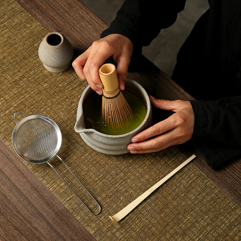 抹茶ボウル セラミック 和風抹茶セット 茶筅 竹抹茶ブラシ 百本立 宋代茶道 ギフトボックス|undefined