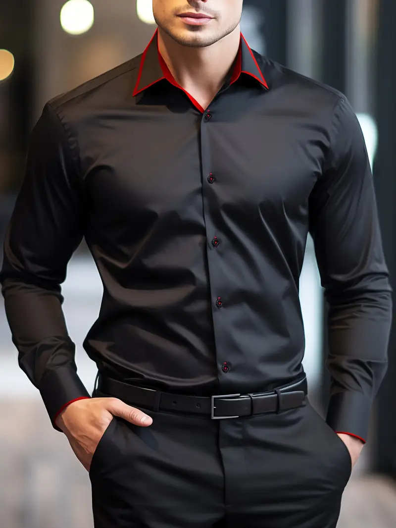 2024 Comercio exterior de Amazon Moda transfronteriza Casual Camisa de manga larga de hombre geométrico a rayas de todo fósforo MB12