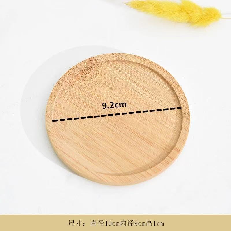 Base de maceta, bandeja de bambú, base de bambú, embrión, fondo de bambú, fondo de bambú de forma especial, posavasos, plataforma transfronteriza, fondo de té, ronda