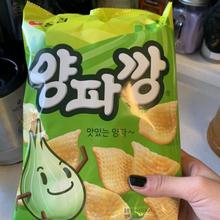 網紅韓國進口農心洋蔥味片休閑膨化零食83g
