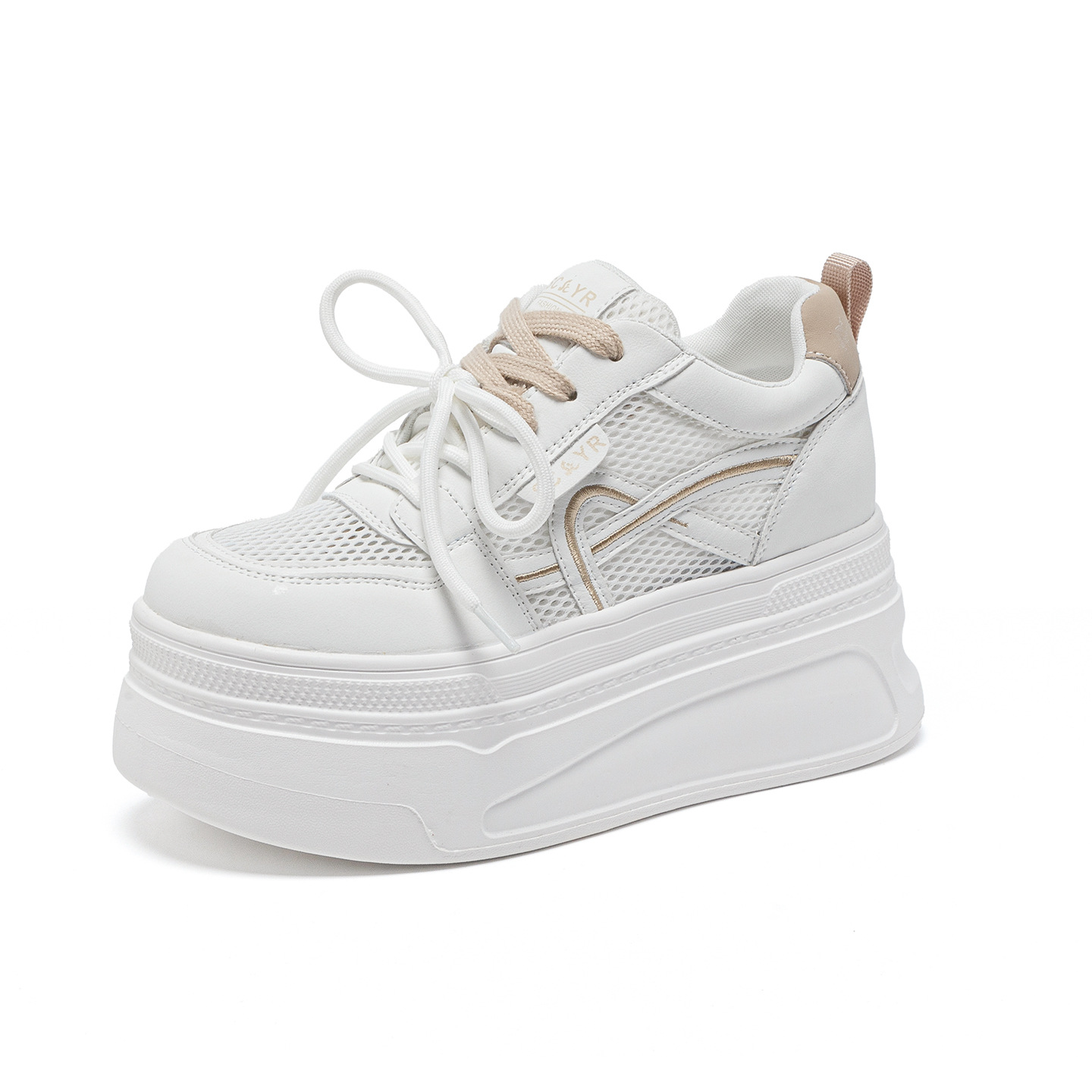 Giày sneaker nữ đế dày tăng chiều cao phong cách thể thao nhẹ — Tím 5057, Mơ 5057