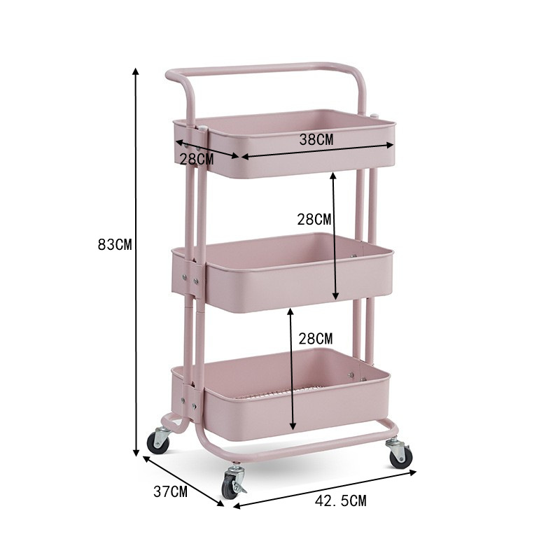 家庭用カート棚キッチン床置き多層スナック収納棚浴室トイレ大型収納棚