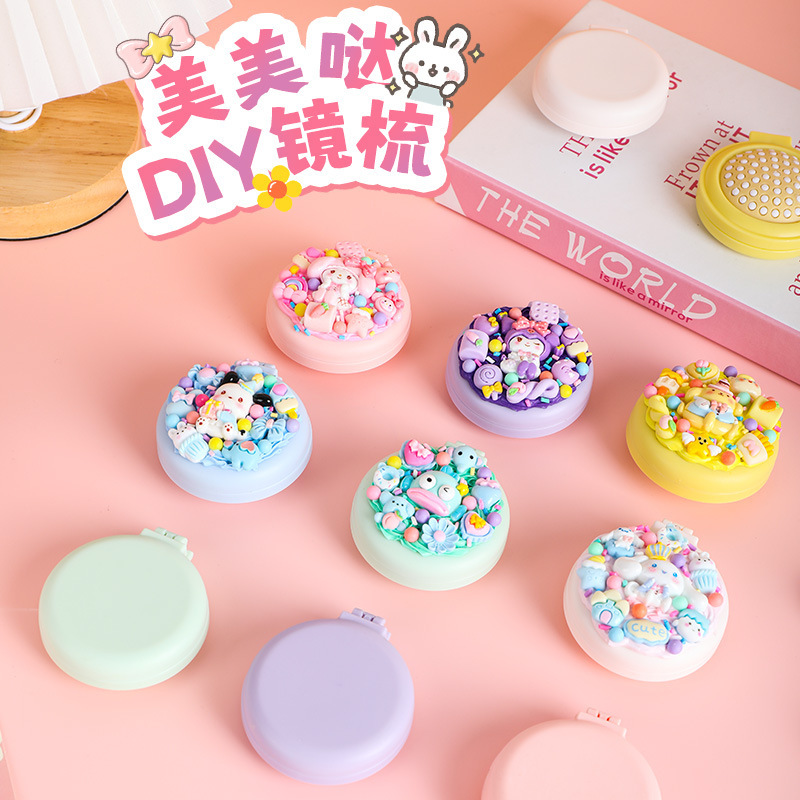 Peine de goma de crema de bricolaje hecho a mano para niños