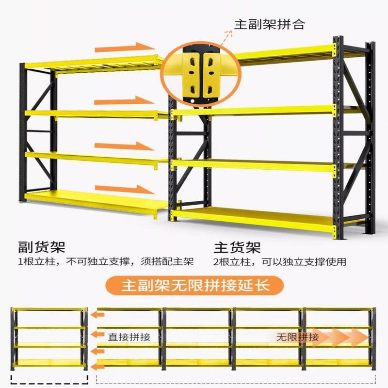 倉庫棚多層重型特厚物棚床置き倉庫収納棚家庭用商用金属収納棚|undefined