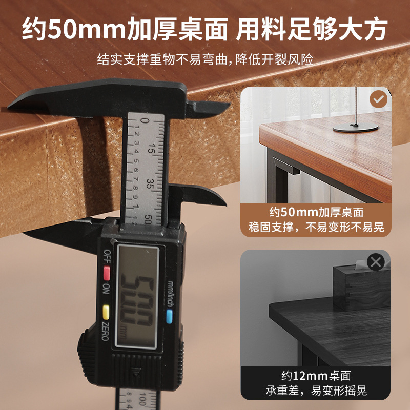 Escritorio para computadora de madera maciza Escritorio para juegos domésticos Escritorio para juegos Dormitorio Rectángulo Escritorio para estudiantes Escritorio para estudiantes Escritorio doble