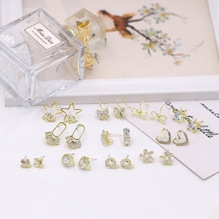 �ʯ���h14K��ɫ���925�yᘶ���^�����ֹ�����DIY������ A24B