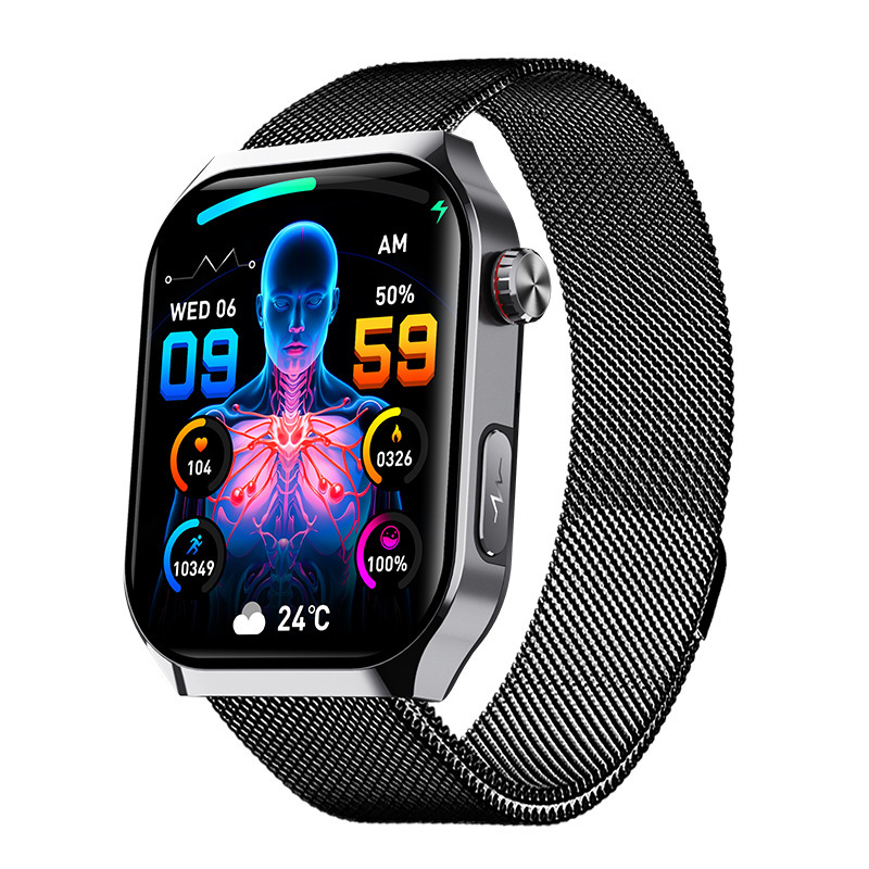 F700pro 血糖ウォッチ医療 ECG 心電図マイクロ健康検査血液成分 SOS Bluetooth 通話スマートウォッチ|undefined