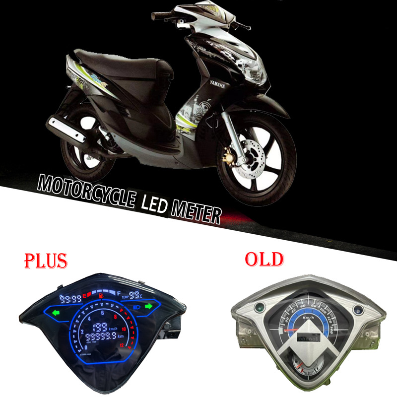 Suitable for Yamaha Ego Motorcycle Digital Code Meter Assembly with Clock Room Temperature Digital Meter Modification Accessories