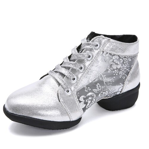 Meidemei's new spring and summer dance shoes for women, mesh breathable dance shoes, square dance shoes, hollow soft-soled dance shoes