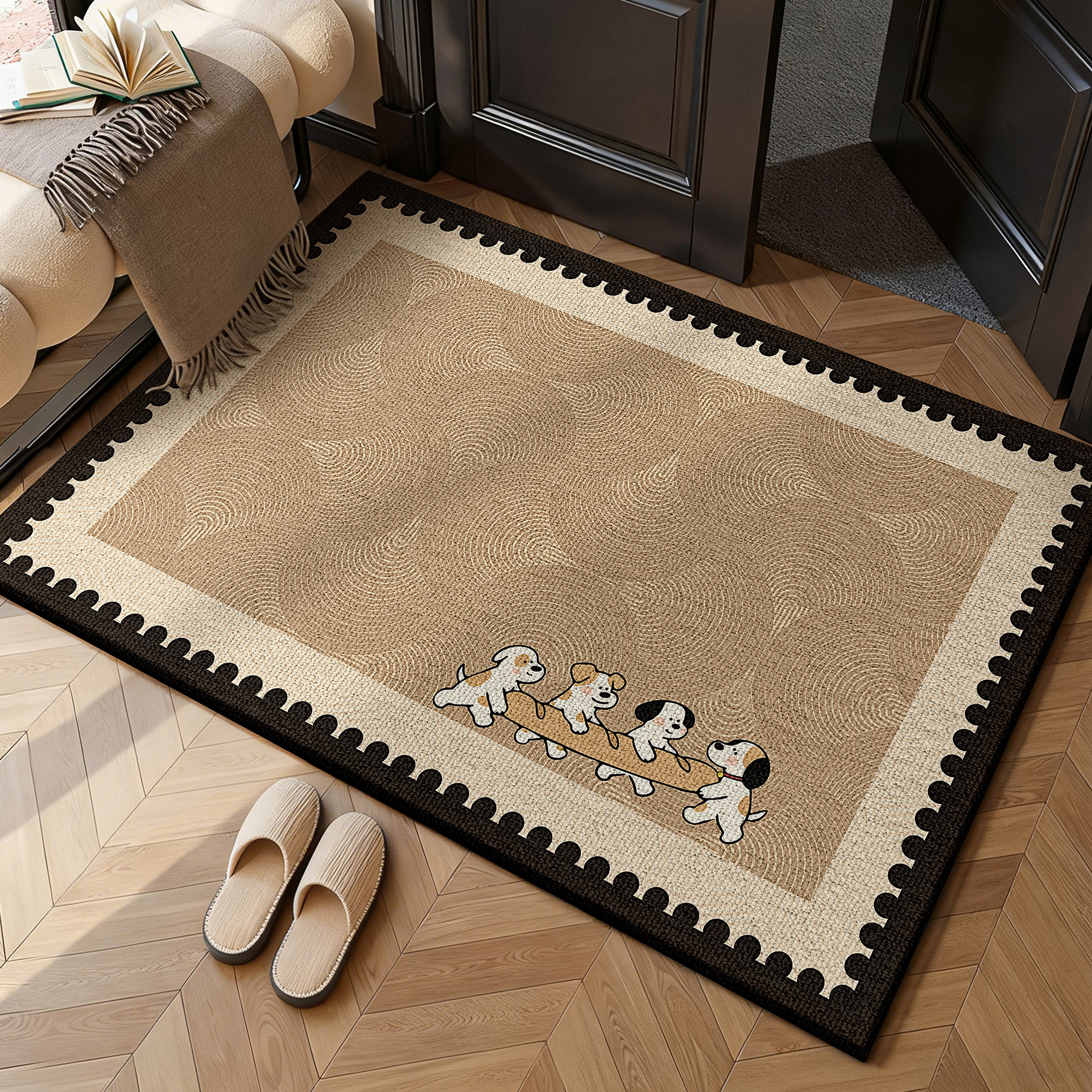 almohadilla de suelo de alta sensación, almohadilla de puerta de entrada, almohadilla de pie resistente a la suciedad, alfombra antideslizante, eliminación de polvo, puerta de entrada doméstica