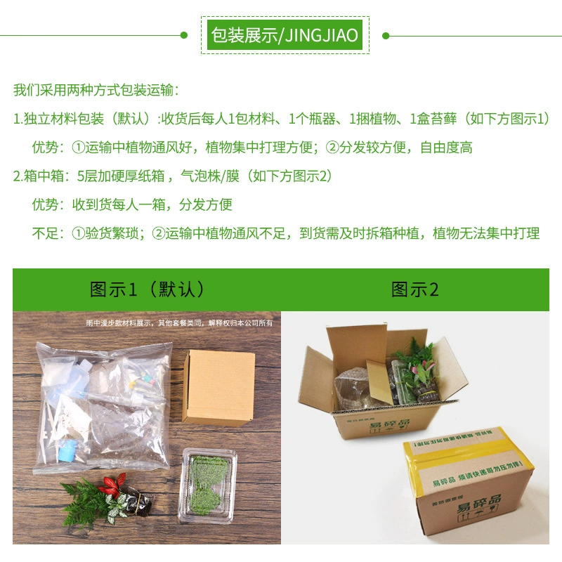 Micro landscape, table glass materials set, DIY, Birthday gift