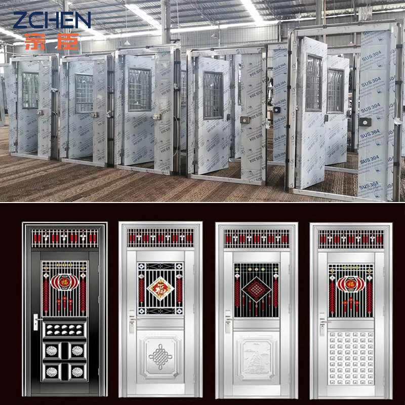 304 Stainless Steel Single Door, Double Door, Four-Door, Rural Self-Built House Entrance Door, Balcony Entrance Door 304 Stainless Steel Single Door, Double Door, Four-Door, Rural Self-Built House Entrance Door, Balcony Entrance Door