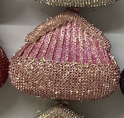 Nuevo paquete de banquete de diamantes transfronterizo bolsas de banquete de diamantes bolsas de mano bolsas de mujer Rhinestone bolsa plata dura