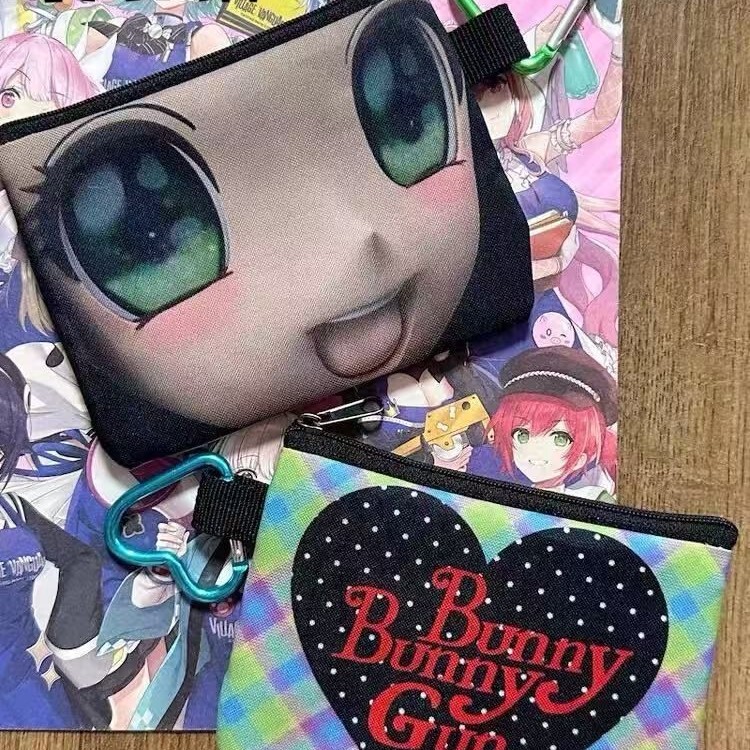 2026 New Model Y2K Cute Double-Sided Pattern Pendant Coin Purse Practical Small Card Holder