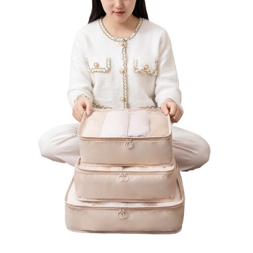 Light luxury twill travel storage bag | Simple luggage bag for business trips | Multi-functional, lightweight, breathable, and perfect for storing clothes