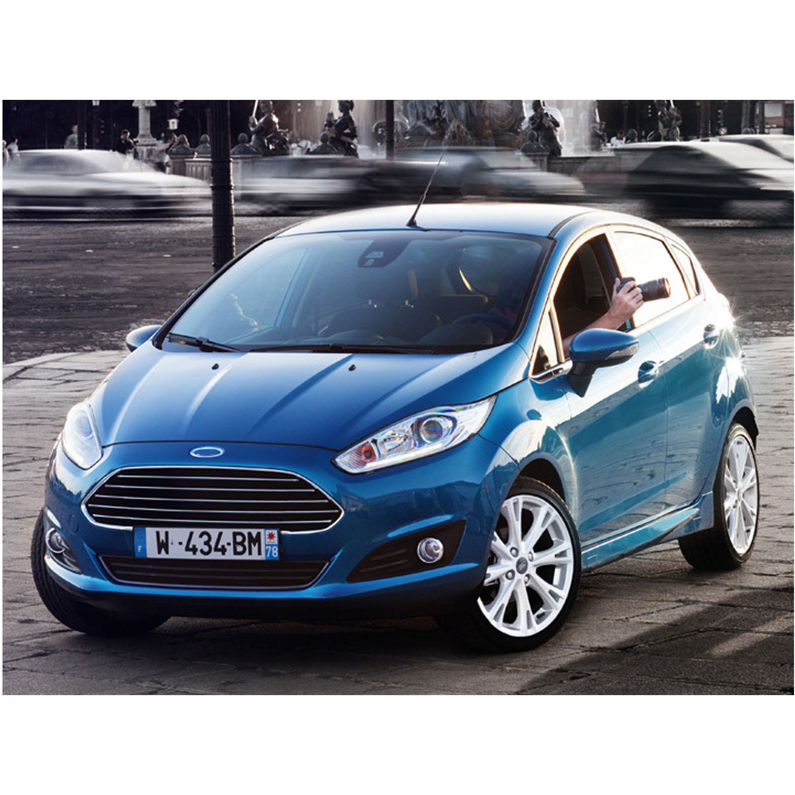 Suitable for Ford Fiesta 2014-2019 Fiesta front bumper primer front bumper D2BB17757DB