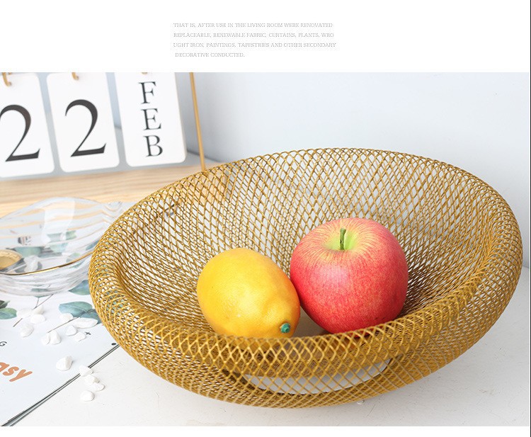Nordic creative iron double-layer modern snack candy storage wire…