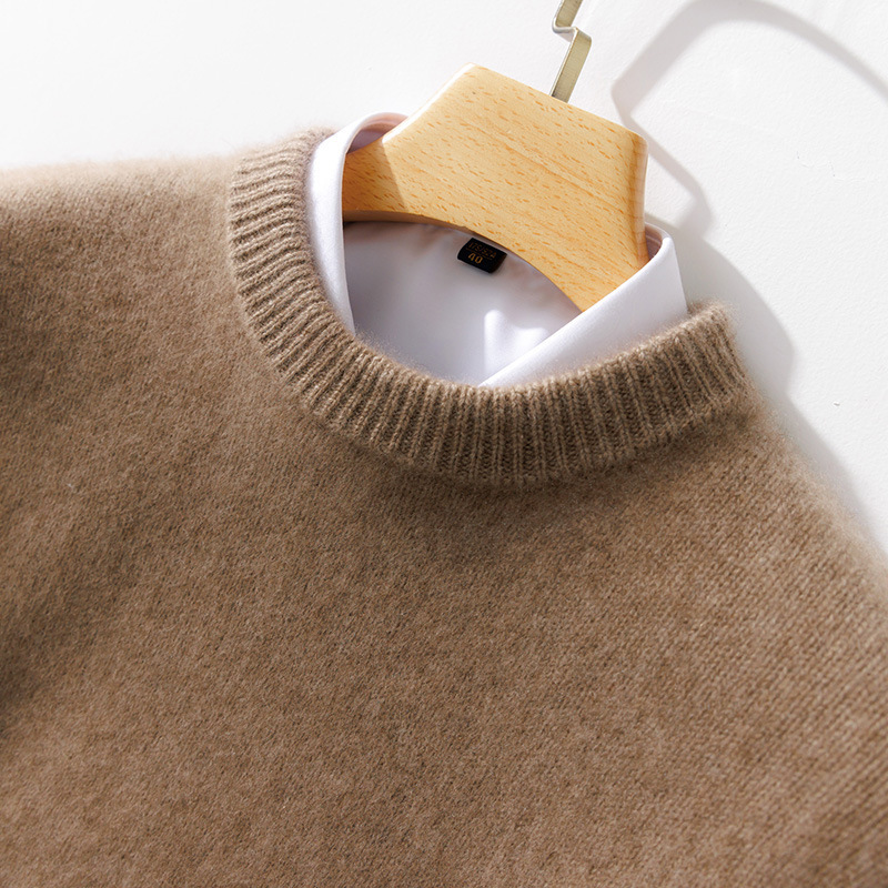25 Autumn/Winter Men's Sweater Round Neck Pullover Knitted Base Shirt Long Sleeve Men's Sweater Thick Warm Wool Sweater 25 Autumn/Winter Men's Sweater Round Neck Pullover Knitted Base Shirt Long Sleeve Men's Sweater Thick Warm Wool Sweater