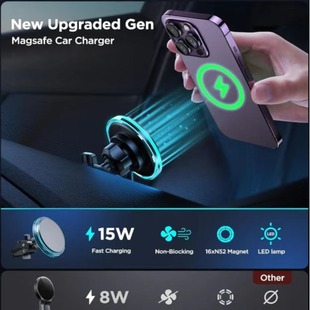 More Compatible Car Wireless Charger Mobile Phone Holder Wireless Charging Receiving Equipment Manufacturer Zhonghui