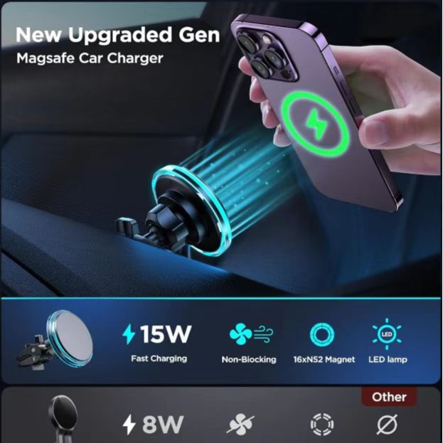 兼容性更强 车载无线充电器手机支架 无线充电接收设备厂家 中惠