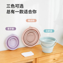 便携式折叠桶硅胶塑料车载水桶儿童户外钓鱼桶旅行家用多功能水桶