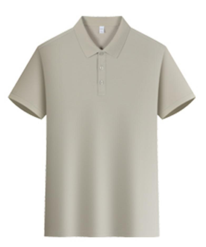 Verano nuevo estilo ligero de lujo fragancia fresco poliéster amoníaco color sólido solapa transmisión en vivo estilo caliente camisa POLO de manga corta entrega de una pieza