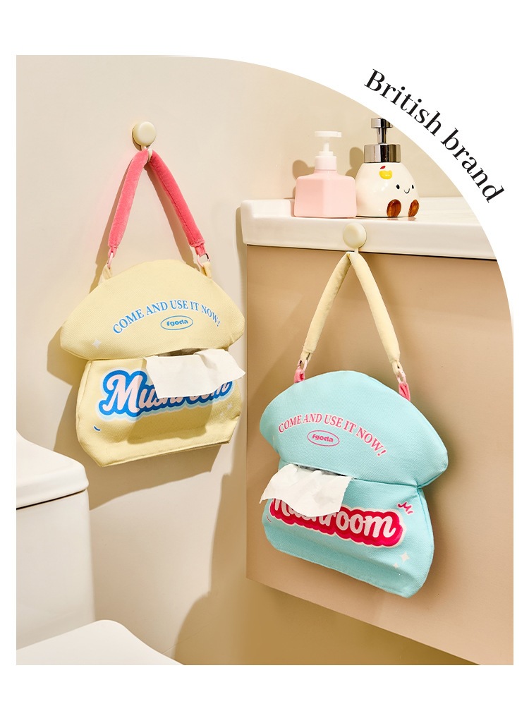 Car Tissue Bag Hanging Pouch Cute Star Pig Car Tissue Box for Interior Use Seat Tissue Bag Hanging Tissue Box