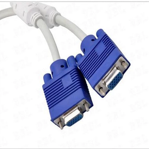 Производитель VGA кабеля 1 в 2, кабель для подключения компьютера 3+6, видеокабель высокого разрешения