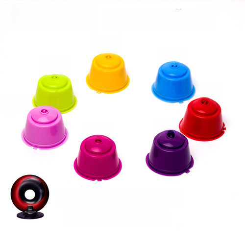 Suitable for DolceGusto capsule coffee machine, Moka Magic coffee filter cup seven-color set combination cross-border