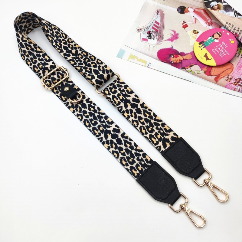 101g Weight Bag Strap Bag Accessories Type 1 Piece, 1 Set Quantity Casual, Daily Occasion Polyester Material Geometric, Leopard Pattern Simple Style, Classic Style Style 1 Piece 1 Set Polyester Geometric Leopard Bag Strap 20