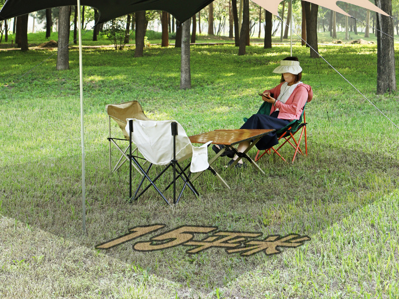 Butterfly-shaped outdoor octagonal black-coated canopy, camping canopy tent, portable sunshade curtain, canopy tent wholesale