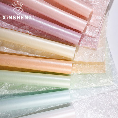 芯苼 珠光雪梨紙 鮮花花束防水褶皺內襯紙花藝包裝紙花店手工材料