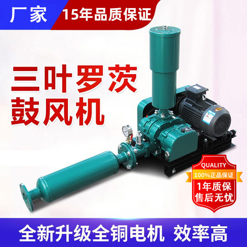 三叶罗茨鼓风机 高密度水产养殖 鱼塘曝气增氧 污水处理专用风机