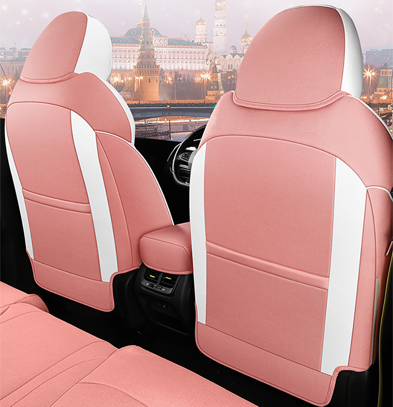 Dedicated to Geely Xingrui car seat cover four seasons universal cushion summer Breathable linen all-inclusive cartoon seat cover