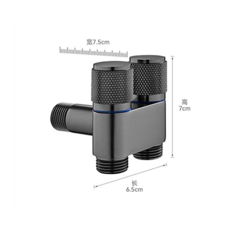 1イン2アウト三角バルブ洗濯機蛇口ダブルスイッチダブルアウト蛇口トイレコンパニオン1/2ジョイント|undefined