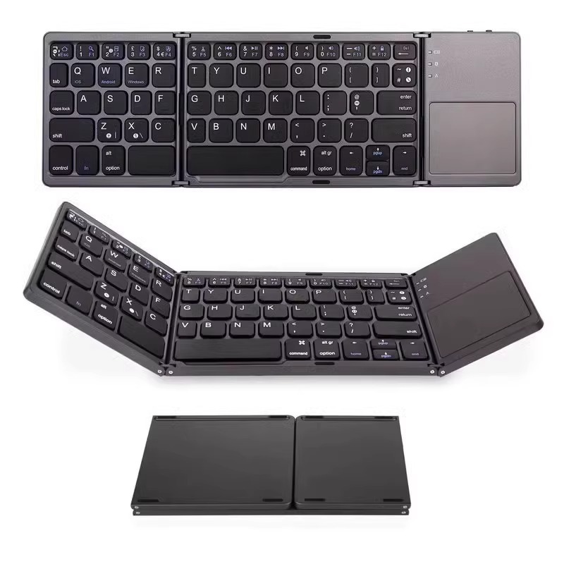 Bluetooth Keyboard Foldableable Suitable for iPad Portable Business Office Mini Mobile Phone Tablet Language Keyboard Wholesale