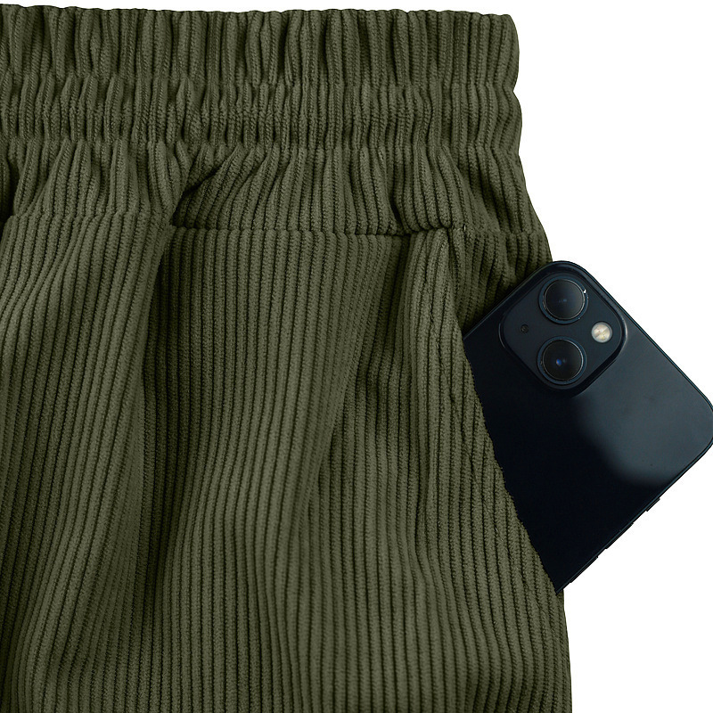 Herren Cord Shorts Mit Tunnelzug Für Strand Und Freizeit_voghion.com