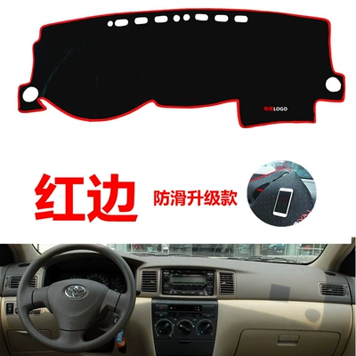 0405060708091011 Old Model Toyota Corolla Center Console Dashboard Sunshade Mat Sun Protection Mat Heat Insulation (Günəş əleyhinə siperlik) - 04-11-corolla-red-edge-anti-slip-model