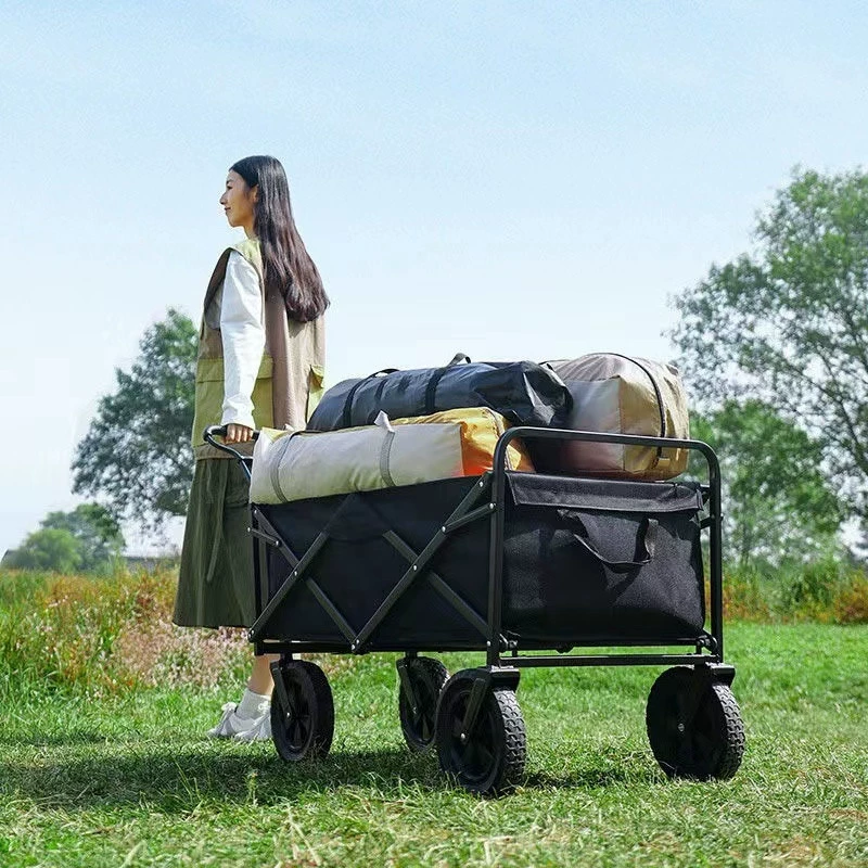 Cart, travel foldable big trailer, restaurant car