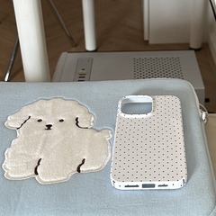 甜饼日记 韩系波点简约适用于iPhone14promax全包菲林手机壳硬16