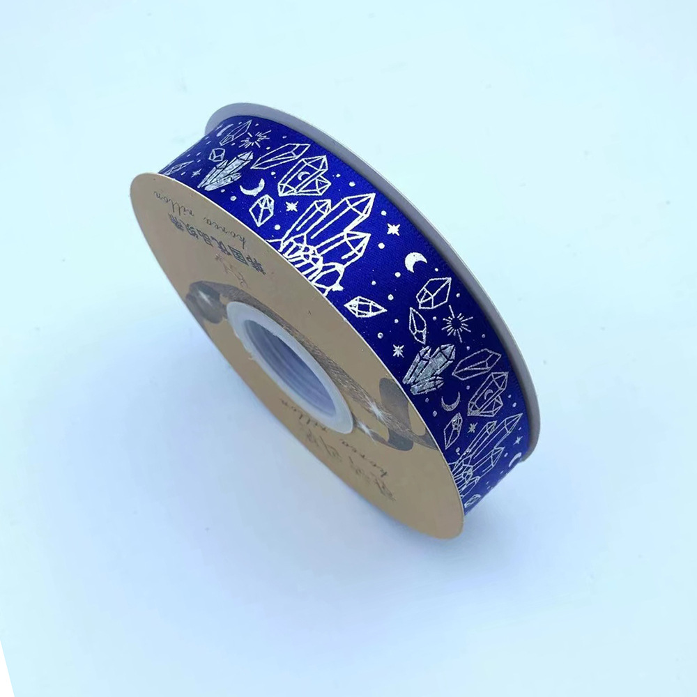 Nuevo soporte de barra de cinta hecha a mano DIY láser plata cristal mineral cinta arco joyería caja de regalo lote de embalaje