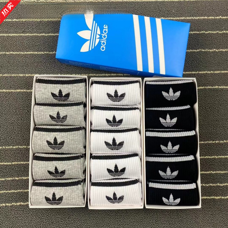 Boxed Three-Leaf Socks, Three-Stripe Basketball Sports Socks, Cross-Border Dropshipping, Direct Free Shipping to Your Home Boxed Three-Leaf Socks, Three-Stripe Basketball Sports Socks, Cross-Border Dropshipping, Direct Free Shipping to Your Home